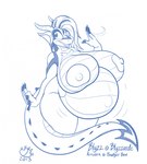 anthro areola belly big_areola big_belly big_breasts breasts female hair horn huge_breasts navel nipples non-mammal_breasts nude outie_navel pregnant scales solo teeth thick_thighs ventral_scales badgerben mythology blyzzarde_(character) dragon mythological_creature mythological_scalie scalie 2013 digital_media_(artwork) hi_res line_art