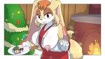 anthro apron blush bodily_fluids breast_milk_in_a_cup breasts christmas_clothing christmas_cookies clothing cookie female female_anthro fireplace food holidays lactating looking_at_viewer mature_anthro mature_female milk musk nipples offering_food solo steam sweat rilesthecat christmas sega sonic_the_hedgehog_(series) vanilla_the_rabbit lagomorph leporid mammal rabbit 16:9 hi_res widescreen