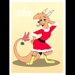 clothing female panties solo underwear vickttor93 itka alebrije bovid caprine furred_lizard goat hybrid lizard magical_creature mammal reptile scalie 1:1 2d_animation animated low_res