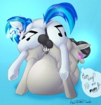 2013 abdominal_bulge balls black_hair blue_hair clitoris cum cum_in_pussy cum_inflation cum_inside cutie_mark dialog duo english_text equine female friendship_is_magic fur grey_fur hair hellticket herm horn horse hypnosis inflation intersex magic mind_control my_little_pony octavia_(mlp) open_mouth penetration pony purple_eyes pussy sex text two_tone_hair unicorn vaginal vaginal_penetration vinyl_scratch_(mlp) white_fur
Rating: Explicit
Score: 25
User: Falord
Date: June 14, 2013