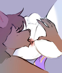 anal anthro anus balls blue_body blue_fur brown_body brown_fur brown_hair brown_nose butt close-up duo eyes_closed female female_rimming_male fur genitals hair licking male multicolored_body multicolored_fur oral orange_tail purple_tail rimming sex spread_anus spread_butt spreading tail tongue two_tone_body two_tone_fur two_tone_tail white_balls white_body white_fur donohusuu twokinds natani sane_(skbld) canid canine canis mammal wolf hi_res