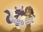 anthro convenient_censorship duo erection genitals male nude penis shadow_play text kicktyan nutty_bo animal_crossing discord_(app) nintendo digby_(animal_crossing) kicks_(animal_crossing) canid canine canis domestic_dog mammal mephitid skunk censored english_text