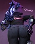 anthro butt female solo epic_games fortnite raven_team_leader human mammal 4:5 absurd_res hi_res