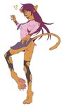 after_transformation anthro blue_eyes clothed clothing female fur hair leggings legwear orange_body orange_fur panties pawpads paws purple_hair school_uniform solo surprise surprised_expression torn_clothing torn_leggings torn_legwear torn_panties torn_underwear transformation underwear uniform upskirt violetrosefall monogatari senjougahara_hitagi domestic_cat felid feline felis mammal absurd_res flat_colors hi_res