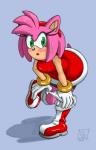 2018 accessory amy_rose anthro bent_over blush bodily_fluids boots bracelet clothed clothing dress eulipotyphlan eyelashes female footwear gloves green_eyes hair_accessory hairband handwear hedgehog jewelry mammal omegazuel on_one_leg open_mouth panties panties_down partially_clothed quills_(anatomy) sega solo sonic_the_hedgehog_(series) standing surprise sweat underwear underwear_down undressing