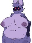 anthro big_breasts breasts burnt cellulite crossgender female fingers fur genitals huge_breasts long_ears looking_at_viewer nipples nude pussy scar simple_background slightly_chubby slightly_chubby_female solo teeth thick_thighs wide_hips wrinkles ralseibutbigger five_nights_at_freddy's five_nights_at_freddy's_2 scottgames withered_bonnie_(fnaf) lagomorph leporid mammal rabbit 3:4 digital_media_(artwork) hi_res