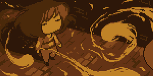 ambiguous_gender anthro brown_hair clothing duo eyes_closed female fur hair horn long_ears white_body white_fur wind unknown_artist undertale undertale_(series) frisk_(undertale) toriel boss_monster_(undertale) bovid caprine human mammal digital_media_(artwork) low_res pixel_(artwork)