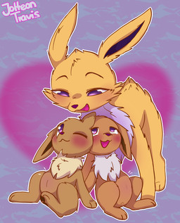 barely_visible_genitalia barely_visible_vulva blush brown_body brown_fur ears_down emanata family female feral fur genitals group inbreeding looking_at_another male male/female one_eye_closed pawpads paws pivoted_ears pregnant pregnant_female pregnant_feral purple_eyes sitting size_difference smile standing trio vulva yellow_body yellow_fur young jolteontravis nintendo pokemon fan_character eevee eeveelution generation_1_pokemon jolteon pokemon_(species) hi_res daughter_(lore) father_(lore) father_and_child_(lore) father_and_daughter_(lore) grandchild_(lore) granddaughter_(lore) grandfather_(lore) grandfather_and_grandchild_(lore) grandfather_and_granddaughter_(lore) grandparent_(lore) grandparent_and_grandchild_(lore) incest_(lore) parent_(lore) parent_and_child_(lore) parent_and_daughter_(lore)