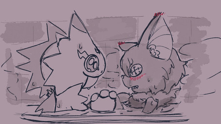 anthro bashful bathing bathing_together bathtub blush duo hand_holding male male/male smile yogurtpubes bandai_namco digimon digimon_beatbreak chiropmon digimon_(species) gekkomon scalie