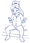 anthro balls biped circumcised crossgender fingers flaccid ftm_crossgender genitals glans hair humanoid_genitalia humanoid_penis male penis shota solo young young_anthro young_male aogami becky_(doomhelm) lagomorph leporid mammal rabbit blue_and_white hi_res monochrome