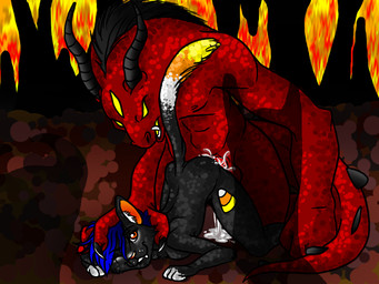 black_fur blue_hair candycorn cat cum cum_inside cumshot cute demon demonic dripping feline female fire fur hair hell imp magic_user male mammal orgasm penetration penis rough_sex sex straight supernatural underworld vaginal witch
Rating: Explicit
Score: 1
User: Candycorn
Date: March 11, 2014