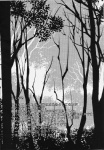 absurd_res black_and_white comic detailed_background forest greyscale hi_res japanese japanese_text monochrome outside partially_translated plant shirokoma text translation_request tree zero_pictured