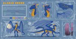 anthro blue_body erection feral genitals horn knot male membrane_(anatomy) membranous_wings nude open_mouth penis scales solo tail text wings karukuji european_mythology mythology aladar_(character) aladar_eners dragon mythological_creature mythological_scalie scalie western_dragon english_text hi_res model_sheet url