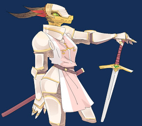 anthro armor belt chainmail clothing female green_sclera hat_feather headgear headwear helmet horn long_snout longsword loose_feather simple_background snout solo transparent_background weight_scale yellow_body jam_(artist) dungeons_and_dragons hasbro wizards_of_the_coast yastara_(skyglazer) dragonborn_(dnd) scalie alpha_channel