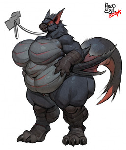 anthro beak belly big_belly big_breasts big_butt breasts butt claws clitoris female genitals huge_belly huge_breasts huge_butt huge_thighs membrane_(anatomy) membranous_wings navel overweight overweight_anthro overweight_female pseudo_wings solo tail thick_tail thick_thighs vulva wings raudegil capcom monster_hunter flying_wyvern nargacuga scalie hi_res