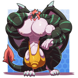 anthro balls barely_contained barely_contained_penis big_balls big_muscles big_pecs big_penis genitals huge_balls huge_muscles huge_pecs huge_penis humanoid_genitalia humanoid_penis hyper hyper_balls hyper_genitalia hyper_muscles hyper_pecs hyper_penis male muscular muscular_male pecs penis solo tail vein veiny_penis bobert mythology toros_(ringsfox) dragon mythological_creature mythological_scalie scalie 1:1 2025 hi_res
