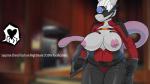 anthro areola big_breasts breasts clothed clothing exposed_breasts eyewear female flashing flashing_breasts nipples partially_clothed presenting presenting_breasts solo text thick_thighs annonguy kaboozey arkane_studios microsoft nintendo pokemon prey_(2017) generation_1_pokemon legendary_pokemon mammal mewtwo pokemon_(species) 16:9 2018 digital_media_(artwork) english_text hi_res widescreen