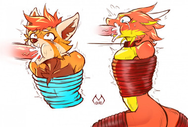 anthro anthro_penetrated arms_tied athletic athletic_anthro athletic_male bdsm blonde_eyebrows blue_eyes bodily_fluids bondage bound brown_body brown_fur brown_nose butt cheek_tuft chest_tuft collar cum cum_in_mouth cum_inside cumshot duo ejaculation erection eyebrows facial_tuft fully_bound fur genital_fluids genitals hair hands_behind_back horn humanoid_genitalia humanoid_penis inner_ear_fluff leash leash_pull leashed_collar legs_tied logo male male_penetrated motion_lines mouth_full multicolored_body multicolored_fur multicolored_scales nude nude_anthro nude_male open_mouth oral oral_penetration orange_body orange_eyes orange_fur penetration penile penile_penetration penis penis_in_mouth red_body red_fur red_hair red_scales restrained restraints rope rope_bondage rope_harness scales simple_background submissive submissive_anthro submissive_male tail tail_bondage tail_tied tears tuft vein veiny_penis white_background white_eyebrows yellow_body yellow_fur yellow_scales moire_dragon mythology moire_(moire_dragon) ren_(renpanda) ailurid dragon furred_dragon furred_scalie mammal mythological_creature mythological_scalie red_panda scalie wingless_dragon artist_logo