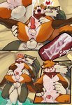 abdominal_bulge adventure_fox_(seibrxan) after_sex anal anal_knotting anal_orgasm anal_penetration animal_genitalia animal_penis anthro anthro_on_anthro anthro_penetrated anthro_penetrating anthro_penetrating_anthro anthrofied anus ball_size_difference balls blush bodily_fluids canid canine canine_genitalia canine_penis canis chair_position comic countershading crossover cum cum_in_ass cum_inflation cum_inside cum_on_chest cum_on_own_chest cum_on_self cum_while_penetrated cumshot digital_media_(artwork) duo ejaculation erection eyes_closed fox from_behind_position genital_fluids genitals hand_on_belly hand_on_leg hands-free heart_symbol hi_res inflation internal knot knotting licking link_(wolf_form) looking_pleasured lying male male/male male_penetrated male_penetrating male_penetrating_male mammal moan nintendo nude on_back onomatopoeia orgasm partially_submerged penetration penile penile_penetration penis penis_in_ass pump_(sound_effect) scarf seibear sex shaded signature sound_effects spread_legs spreading text the_legend_of_zelda tongue tongue_out water wolf