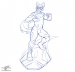 action_pose anthro bulge clothed clothing eyewear goggles male overboard pose simple_background skinsuit solo superhero surfer surfing tail tight_clothing white_background wolfblade sciyote_(character) tech canid canine canis coyote mammal monochrome sketch