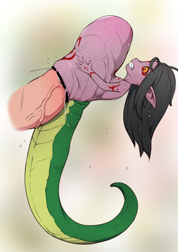 abdominal_bulge apode black_hair censor_bar clenched_teeth disembodied_penis duo extreme_penetration female female_focus female_penetrated genitals green_body green_scales hair hand_on_belly humanoid_genitalia humanoid_penis humanoid_pointy_ears ineffective_censorship legless loli male male/female male_penetrating male_penetrating_female micro orange_sclera penetration penile penile_penetration penis penis_in_vagina pointy_ears purple_body purple_skin red_eyes ridiculous_fit scales serpentine sex size_difference smaller_penetrated solo_focus split_form teeth vaginal vaginal_penetration vein veiny_penis young young_female young_humanoid j7w draconcopode human humanoid lamia mammal reptile scalie snake 2020 censored hi_res
