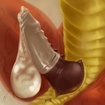 anthro anus bodily_fluids broken_condom catch_condom close-up condom crotch_shot cum cumshot ejaculation erection excessive_cum excessive_genital_fluids filled_condom genital_fluids genitals knot male nubbed_penis nude orgasm penile_spines penis red_body red_penis ridges scales sexual_barrier_device simple_background solo spread_legs spreading tapering_penis wearing_condom yellow_body antar_dragon mythology ash_darkfire dragon mythological_creature mythological_scalie scalie 1:1