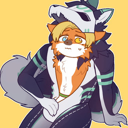anthro duo female male male/female ntdcat_nuch possession z_of_6 animate_inanimate living_clothing 1:1 animated short_playtime