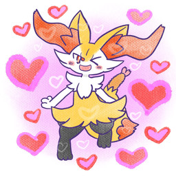 ambiguous_anthro ambiguous_gender anthro biped blush blush_stickers digitigrade dipstick_tail food heart_symbol looking_at_viewer markings no_pupils object_in_tail on_one_leg one_eye_closed open_mouth open_smile shrimp_(food) simple_background smile snout solo standing tail tail_markings textured wink winking_at_viewer annyui0611 nintendo pokemon braixen canid generation_6_pokemon mammal pokemon_(species) 1:1 2024 digital_drawing_(artwork) digital_media_(artwork) full-length_portrait hi_res japanese_description portrait translated_description
