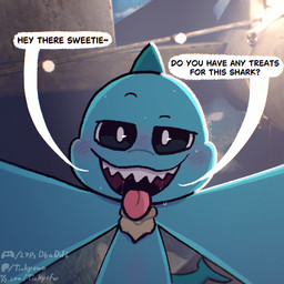 anthro black_eyes blue_body blush blush_lines bodily_fluids charm_(jewelry) dominant dominant_female female fin inside jewelry looking_at_viewer necklace on_top on_top_of_viewer open_mouth pupils saliva saliva_string shark_fin solo speech_bubble sweat sweatdrop teeth teeth_showing text tongue tongue_out white_pupils tinky mob_entertainment nightmare_critters poppy_playtime maggie_mako_(poppy_playtime) animal_humanoid aquatic aquatic_humanoid fish fish_humanoid humanoid shark shark_humanoid 1:1 english_text url