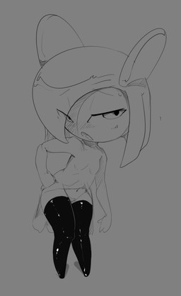 blush breasts female kirlia looking_at_viewer monochrome nintendo pokémon rubber small_breasts stockings theboogie video_games
Rating: Questionable
Score: 1
User: Juni221
Date: March 03, 2014
