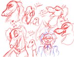 anthro concept female feral text wastedtimeee borzoi canid canine canis domestic_dog hunting_dog mammal sighthound absurd_res hi_res sketch