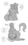 anthro anthro_pred bangs before_and_after belly belly_grab big_belly big_breasts breasts breath burping dialogue duo female female/female female_pred female_prey forced fully_inside grabbing_from_behind holding_belly huge_belly huge_breasts navel nipples nude oral_vore overweight panting same_size_vore slightly_chubby slightly_chubby_anthro slightly_chubby_female straight_bangs struggling talking_to_another text trapped vore spellsx canid canine canis domestic_pig mammal suid suina sus_(pig) wolf absurd_res digital_media_(artwork) english_text greyscale hi_res monochrome