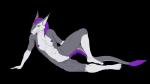 anthro areola black_background breasts female fur genitals grey_body grey_fur hair long_hair looking_at_viewer navel nipples nude purple_body purple_fur purple_hair purple_nipples pussy raised_leg simple_background solo spread_legs spreading tail white_body white_fur yellow_eyes rebeldragon101 storm_(stormblazer) sergal 16:9 2016 widescreen