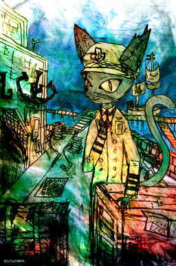 anthro bridge building clothed clothed_anthro clothed_male clothing detailed_background fur grey_body grey_fur hat headgear headwear jacket male sailor sailor_uniform ship sky smile solo topwear vehicle watercraft whiskers naircat domestic_cat felid feline felis mammal 2012 hi_res