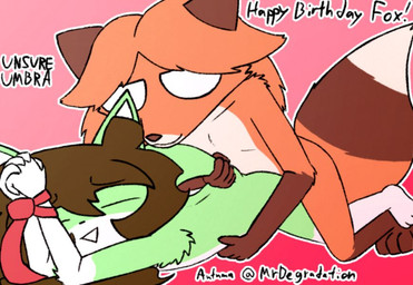 3_toes 4_fingers 4_toes 5_fingers ambiguous_penetration anthro arm_markings ass_up black_nose bound brown_body brown_fur brown_hair brown_nose duo eyes_always_closed eyes_closed feet female female_on_bottom fingers from_behind_position fur green_body green_fur hair half-closed_eyes hands_tied leapfrog_position leg_markings long_hair male male/female male_on_top markings mostly_nude multicolored_body multicolored_fur narrowed_eyes necktie necktie_only on_bottom on_top orange_body orange_fur orange_hair penetration red_necktie sex tail tail_grab tail_markings toes two_tone_body two_tone_fur white_body white_eyes white_fur unsureumbra autumn_(mr._fox) nova_(unsureumbra) canid canine fox mammal