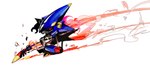 black_sclera blue_body looking_at_viewer machine male red_eyes solo yellow_body ebetto sega sonic_the_fighters sonic_the_hedgehog_(series) mecha_sonic_model_no.29 metal_sonic rocket_metal eulipotyphlan hedgehog mammal robot hi_res