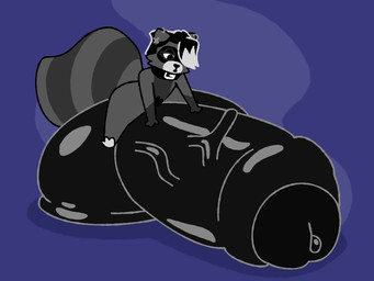 alternative_fashion anthro balls big_balls big_penis black_hair bodily_fluids cockslap collar dripping ear_piercing genital_fluids genitals glistening glistening_genitalia goth hair huge_balls huge_penis humanoid_genitalia humanoid_penis hyper hyper_balls hyper_genitalia hyper_penis leaking_precum male masturbation penis piercing precum precum_drip slap slapping_self solo steamy_penis culabbq nisku mammal procyonid raccoon 4:3 animated hi_res short_playtime sound video