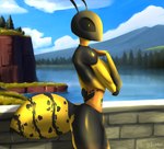 anthro female solo darkmageorigin arthropod hymenopteran insect wasp wisp_(disambiguation) absurd_res hi_res