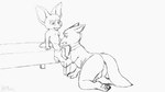 16:9 2d_animation animal_genitalia animal_penis animated anthro backsack balls bed butt canid canine canine_genitalia canine_penis clothing disney duo fellatio fennec_fox finnick_(zootopia) fox frame_by_frame furniture genitals hand_on_floor herrmoki kneeling knot male male/male mammal nick_wilde on_bed open_mouth oral penile penis red_fox sex shirt short_playtime sitting sitting_on_bed topwear true_fox unfinished widescreen zootopia