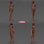 1:1 3d_(artwork) absurd_res anthro areola bambookat bent_arm breasts canid canine canis digital_media_(artwork) domestic_dog exposure_variation female genitals hi_res hunting_dog illumination_entertainment mammal nipples nude pussy saluki sighthound sing_(movie) skinny skinny_female solo suki_lane