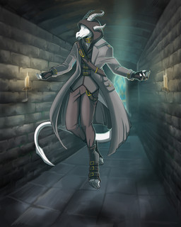 anthro belt blind boots bottomwear brick_wall candle claws clothed clothing coat corridor disability eyeless fingerless_gloves flying footwear fully_clothed gloves grey_clothing handwear hood horn inside levitation magic magic_user male pants shoes solo spade_tail spread_arms tail topwear wall_(structure) white_body window bloody_d mythology saren_(saren662) dragon mythological_creature mythological_scalie scalie 2022 4:5 digital_media_(artwork)