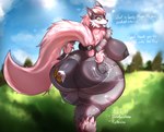 after_vore alexis-01 anthro anthro_pred arcanine areola belly big_belly big_breasts big_butt black_areola black_nipples bowhuskers breast_expansion breasts butt butt_expansion english_text expansion female female_pred fur generation_1_pokemon green_eyes grey_body grey_fur growth hi_res huge_breasts huge_butt looking_back male male_prey mammal nintendo nipples nude pokemon pokemon_(species) rear_view ribbon_(bowhuskers) rinthalox solo tail tattooification text thick_thighs tuft vore