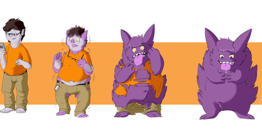 barefoot big_tongue bodily_fluids brown_hair cellphone clothed clothing electronics eyewear featureless_crotch feet feral fluffy fur fur_growth glasses growth hair male nude phone purple_body purple_fur saliva sharp_teeth simple_background smartphone solo teeth tongue tongue_out torn_clothing transformation moofers-mufa nintendo pokemon generation_1_pokemon gengar ghost human mammal pokemon_(species) spirit absurd_res hi_res