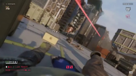 2_horns anthro areola armor big_breasts black_bikini_top breasts clothing day duo ear_piercing ear_tag female first_person_view fur game_ui gloves green_eyes handwear hooves horn huge_breasts male male_pov multicolored_tail outside piercing tail tan_body tan_fur thick_thighs unconvincing_armor voltharbor cosmuspicklus_(modeler) helldivers auri_(thehuskylord) volt_(voltaicharbor32) bovid canid canine canis caprine goat mammal wolf 16:9 2025 3d_(artwork) 3d_animation animated digital_media_(artwork) no_sound short_playtime webm widescreen