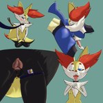 anal anal_penetration animal_genitalia animal_penis animal_vulva anthro anus balls black_body black_fur blue_eyes blush bodily_fluids breasts canine_genitalia canine_penis canine_vulva collar cum cum_in_mouth cum_inside cum_on_face cum_on_hand duo eyes_closed female fluffy fluffy_chest focused fur genital_fluids genitals grabbing_fur hand_on_knot handjob kneeling knot leash leashed_collar leg_strap male male/female masturbation object_in_ass open_mouth oral penetration penile penis raised_tail red_body red_fur rimming rimming_male seductive sex sex_toy sex_toy_in_ass sex_toy_in_vagina sex_toy_insertion simple_background small_breasts solo stick tail tongue tongue_out vaginal vaginal_fluid_string vaginal_fluids vaginal_masturbation vaginal_penetration vibrator vibrator_in_ass vibrator_in_pussy vulva white_body white_fur yellow_body yellow_fur burnyburnstein nintendo pokemon braixen generation_4_pokemon generation_6_pokemon lucario pokemon_(species) 1:1 absurd_res digital_media_(artwork) hi_res multiple_scenes