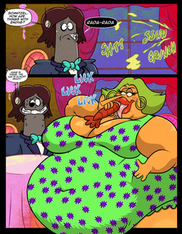 anthro belly big_belly big_breasts black_tie_(suit) bodily_fluids bow_tie breasts clothed clothed_anthro clothed_female clothed_male clothing date date_night dialogue dress drooling duo female forced_smile fully_clothed fully_clothed_anthro fully_clothed_female fully_clothed_male green_clothing green_dress green_hair hair huge_belly huge_breasts lips lobster_as_food male nervous nervous_sweat obese obese_anthro obese_female orange_body overweight overweight_anthro overweight_female pink_tongue red_lips restaurant rock saliva speech_bubble stuffing suit sweat sweaty_face text thick_lips tongue turquoise_bow turquoise_bow_tie uncomfortable wig happypokeyboy cartoon_network chowder_(series) ms._endive shnitzel animal_humanoid anteater anteater_humanoid elemental_creature elephant elephantid humanoid hybrid mammal mammal_humanoid mineral_fauna pilosan pilosan_humanoid proboscidean rock_creature xenarthran xenarthran_humanoid 2026 absurd_res comic english_text hi_res
