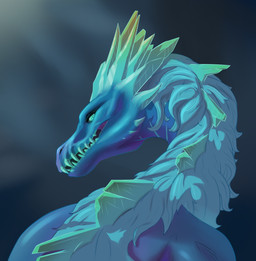 female feral looking_at_viewer looking_back rear_view esmond_(artist) dota european_mythology mythology valve auroth_the_winter_wyvern dragon mythological_creature mythological_scalie scalie western_dragon wyvern hi_res