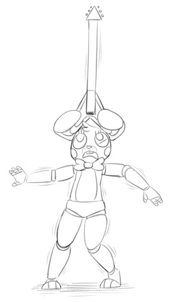anthro electric_guitar guitar machine musical_instrument plucked_string_instrument simple_background solo string_instrument white_background unnecessaryfansmut five_nights_at_freddy's five_nights_at_freddy's_2 scottgames toy_bonnie_(fnaf) animatronic lagomorph leporid mammal rabbit robot monochrome