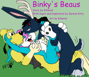 anal anal_penetration anthro antlers black_hair black_nose black_pawpads blue_body blue_fur breast_grab breast_grab_from_behind breasts buckteeth clitoris clothed clothing double_penetration eye_contact eyes_closed female female_penetrated fur genitals gloves_(marking) grass group group_sex hair hand_on_breast horn leg_markings looking_at_another male male/female male_penetrating male_penetrating_female markings motion_lines nude nude_female nude_male open_clothing open_mouth open_topwear open_vest pawpads penetration penile penile_penetration penis_in_ass penis_in_vagina pink_nose plant red_eyes scut_tail sex short_tail socks_(marking) tail teeth text threesome topwear trio vaginal vaginal_penetration vest vulva yellow_body yellow_fur kthanid_(artist) rutwell_forest beuford_bloodhound binky_bunny_(rutwell) stormdancer_(rutwell) bloodhound canid canine canis domestic_dog hunting_dog lagomorph leporid mammal pooka_(folklore) rabbit scent_hound cover cover_art cover_page english_text