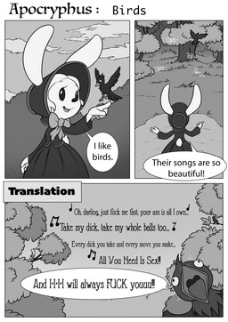 ambiguous_gender anthro avian_feet beak biped black_eyes bonnet clothed clothing day dialogue dress duo feathered_wings feathers feral flying group headgear headwear humor larger_anthro long_ears male open_mouth open_smile outside plant profanity scut_tail short_tail singing size_difference smaller_feral smile solo_focus speech_bubble standing tail text tongue tree wings minum avian bird lagomorph leporid mammal rabbit 2026 absurd_res black_and_white comic english_text hi_res monochrome multiple_images multiple_scenes